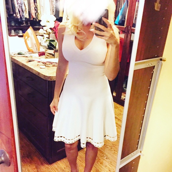 Alaïa laser cut A line dress 38 - Picture 8 of 8